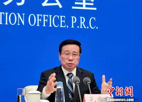 国家统计局新闻发言人毛盛勇。<a target='_blank' href='http://www.chinanews.com/' >中新网</a>记者 李金磊 摄