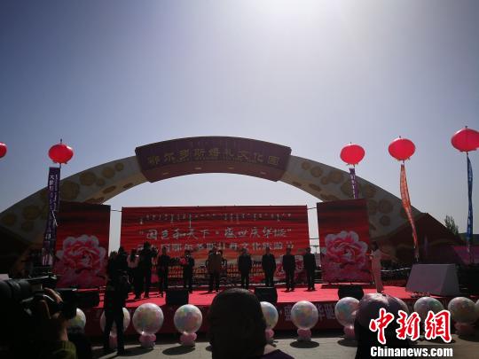 内蒙古鄂尔多斯两万民众迎来第八届牡丹节