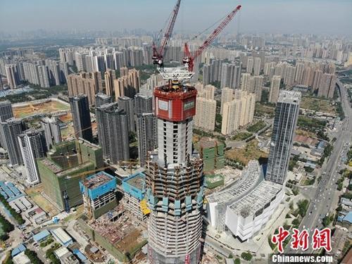资料图：在建商品房。<a target='_blank' href='http://www.chinanews.com/'>中新社</a>记者 张浪 摄