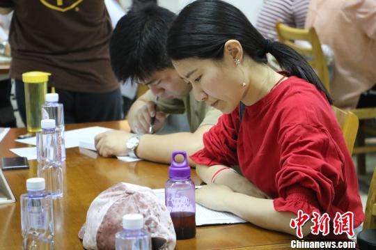 参赛者认真地投入比赛?！≌郧?摄