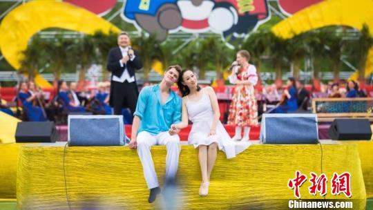 第十届中俄文化大集开幕现场。黑河市委宣传部供图