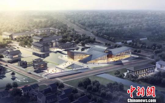 中国戏曲百戏博物馆设计效果图?！≈由?摄