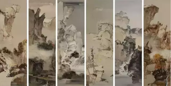 《梦里家山系列》2012年 160cm x 50 x 6