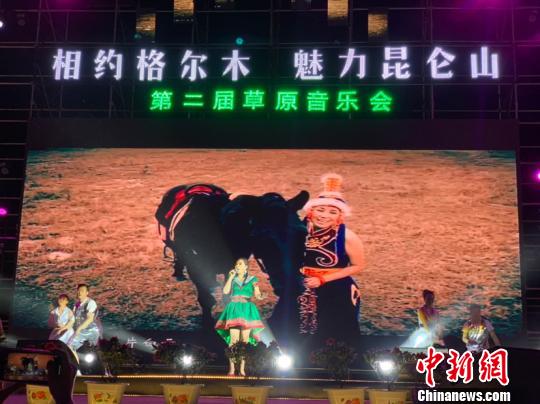 图为格尔木第二届草原音乐节现场?！∷镱?摄