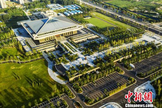 资料图：俯拍孔子博物馆。　苏健 摄