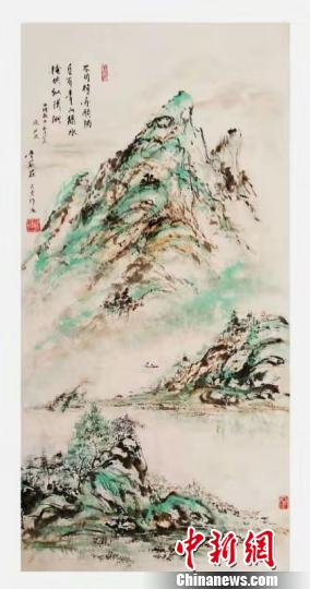 此次展出的书画作品 吾群提供 摄