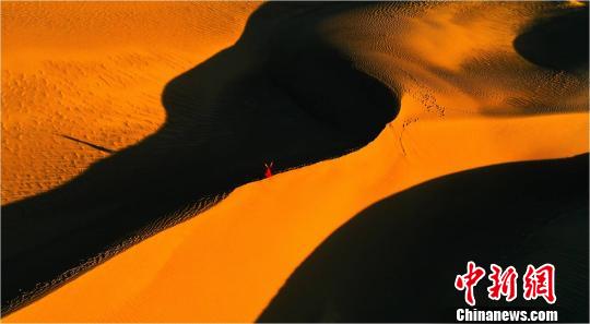 图为最佳作品《大漠》。主办方供图