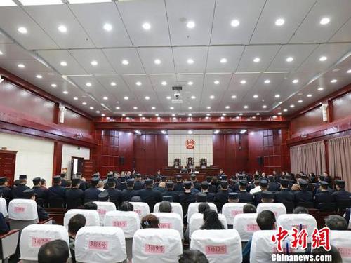 图为庭审现场。检察院供图