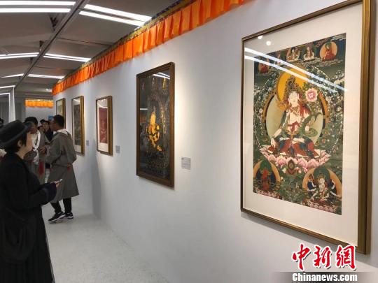 希望通过展览助力萨迦文旅融合和产业发展?！⊥踝犹?摄