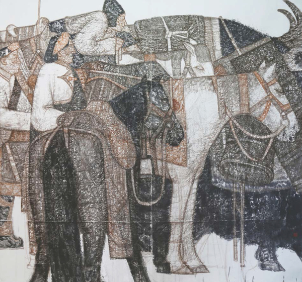 6黄沛沛 高原风起 180cm×194cm