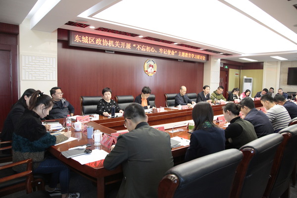 东城区政协机关开展“不忘初心、牢记使命”主题教育交流研讨会