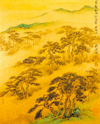 万壑松风红玉簪