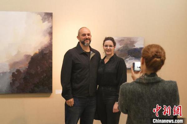 第五届桃花潭畔国际艺术家创作营作品展开幕?！≌趴?摄