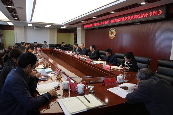 东城区政协召开处级领导干部及党支部主题教育对照党章党规找差距专题会