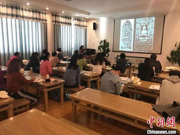 图为“莫高学堂”活动现场。(资料图) 敦煌研究院供图 摄