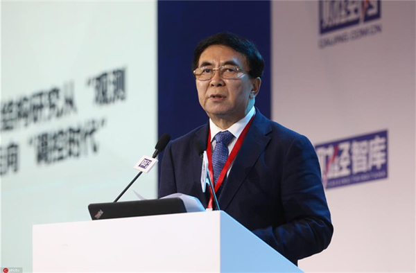 图为中国科学院院长白春礼发表主旨演讲。图片来源：东方IC