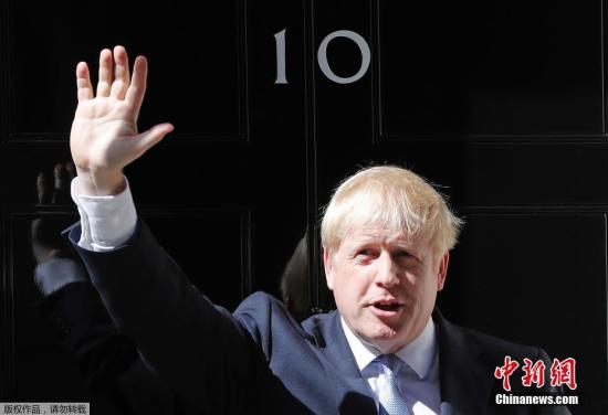 资料图片：英国首相约翰逊。