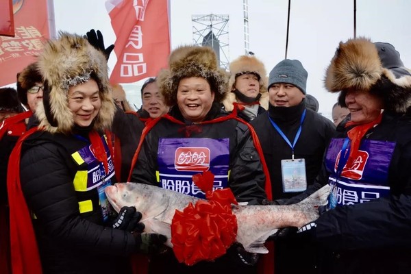 2966666元！盼盼食品集团以创历史新高的价格，拍下冬捕“头鱼”