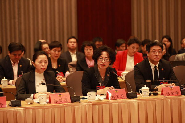 政协委员在联组议政会上发言