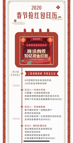 微视抢红包介绍。截图