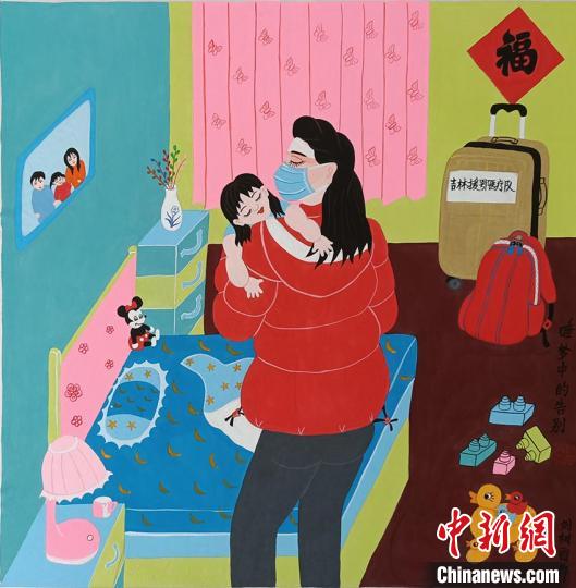 作品《睡梦中的告别》 刘树霞 摄