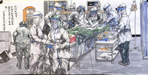 12 作者：贺昆 作品名称：《我们在战斗之一》