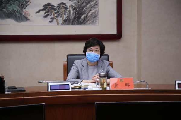 区委副书记、区长金晖讲话