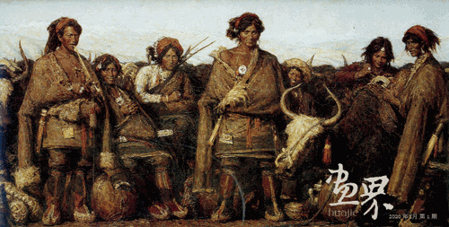 芒康牧民（油画）潘世勋