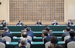 赵乐际与民盟、致公党、侨联界别政协委员共商国是