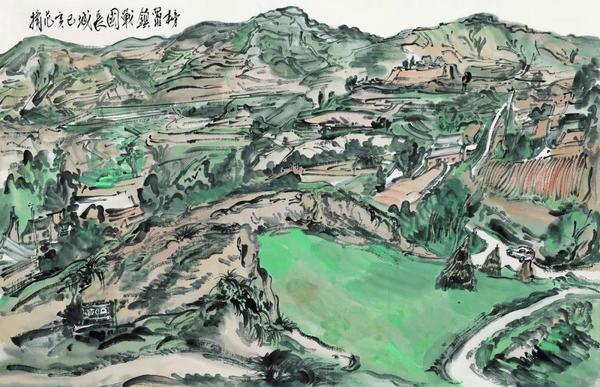 范扬  写生  纸本设色  48×75cm