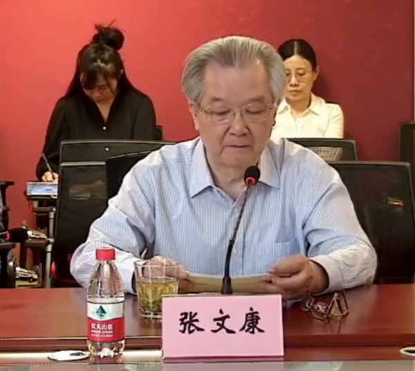 张文康会长进行总结发言