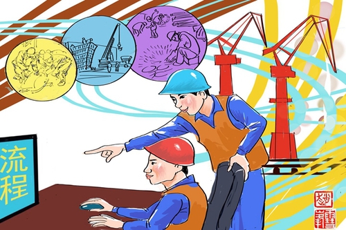 开启新的一天      画 赵雪峰