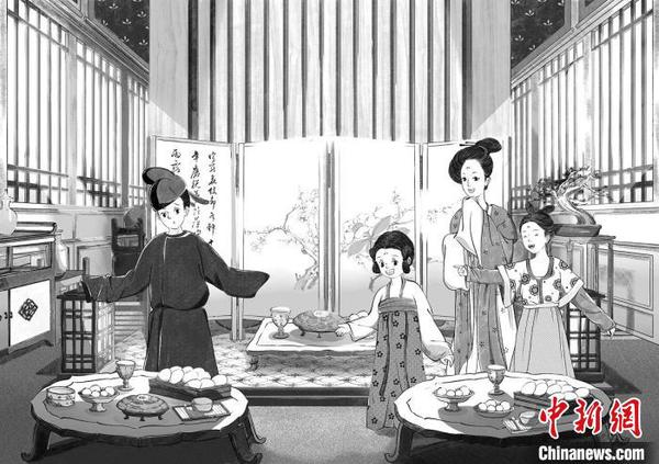 《大唐长安城》内页插图。爱心树童书供图