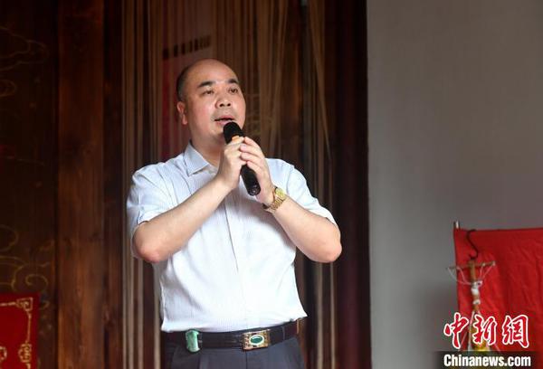 图为曾海洪在会上致辞。　吕明 摄