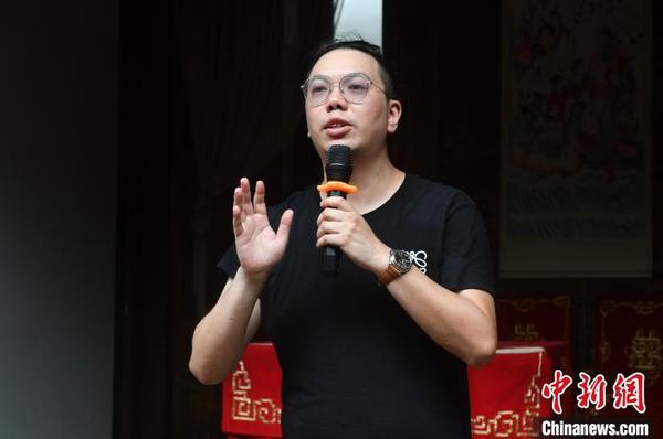 图为夏涛在会上致辞?！÷烂?摄