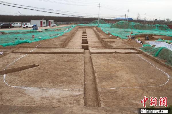 M1隋王韶墓全景。陕西省考古研究院