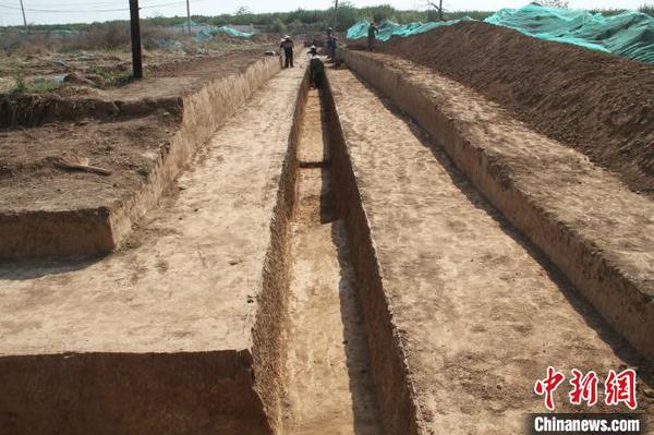 围沟局部。陕西省考古研究院