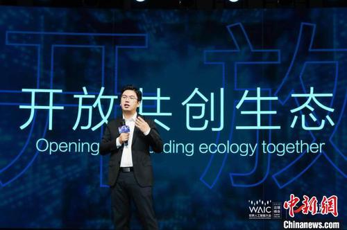 徐立在现场演讲。主办方供图