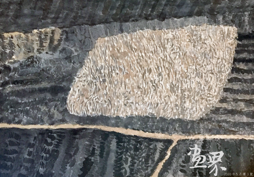 莜麦田 45×65cm 甄树刚