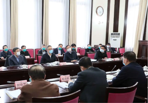 青岛市委书记王清宪到市政协机关座谈交流