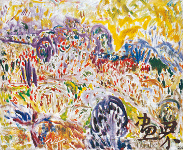 丽-山（布面油画）50×60.5cm-2007年-陈天龙