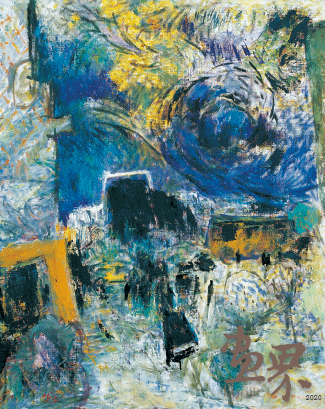 风（布面油画）100×80cm-2009年-陈天龙