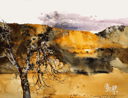 乡村系列之十四（水彩）--潘江龙