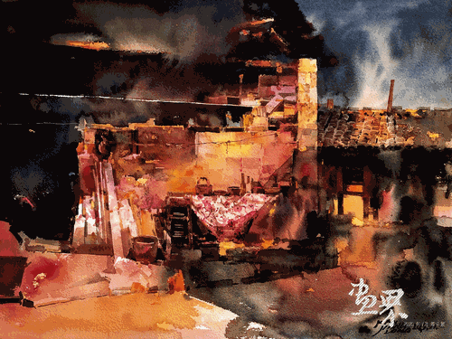 乡村系列之七（水彩）--潘江龙