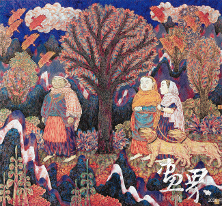佛国晨曦-130×110cm-2012年-陈孟昕