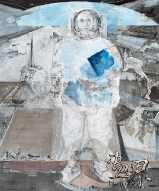 逐梦太空-180×215cm-2019年-孙春龙