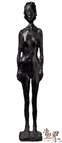 双臂垂在两侧的裸女（雕塑）103×20×16cm--2019年-熊秉明（陆丙安捐赠）