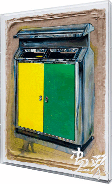 无-题（亚麻布、丙烯）100×73×4cm-2019年-臧坤坤