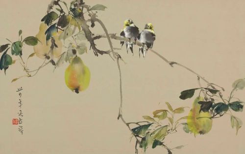 张书旂《相依》，1945年，浙江美术馆藏