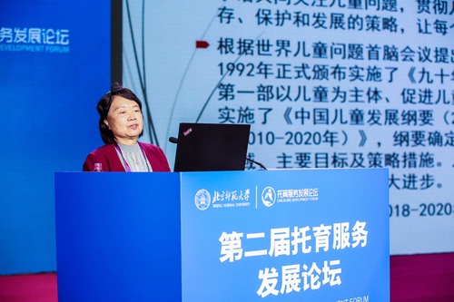 世界卫生组织儿童卫生合作中心主任戴耀华作主题报告